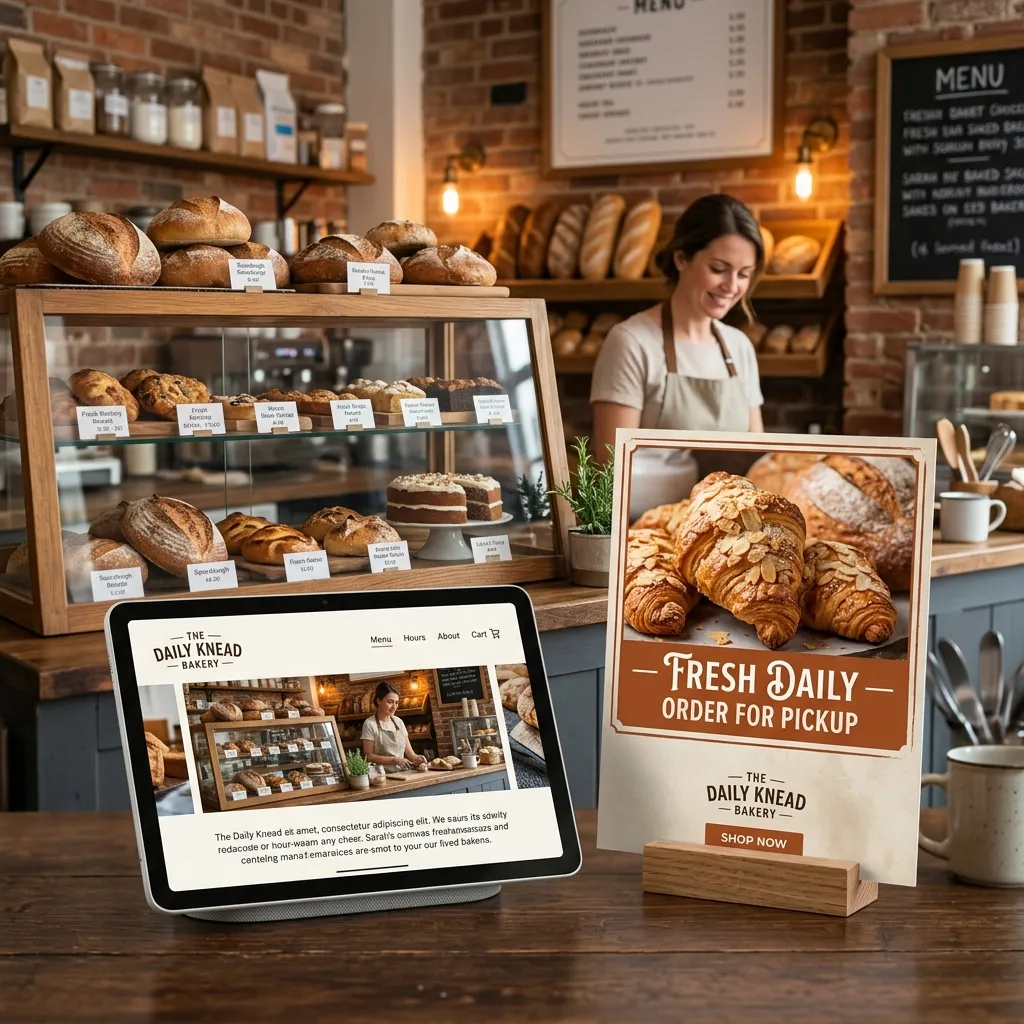 Small business ad creative generated from a business website